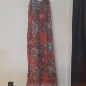 Large colorful maxi dress
